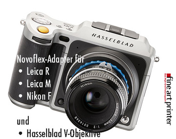 Novoflex-Adapter machen Objektive von Nikon, Leica und sowie Hasselblad-V passend