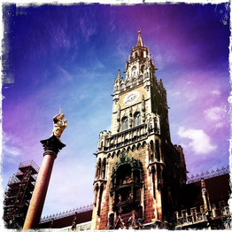 Mariensäuzle mit Rathaus München