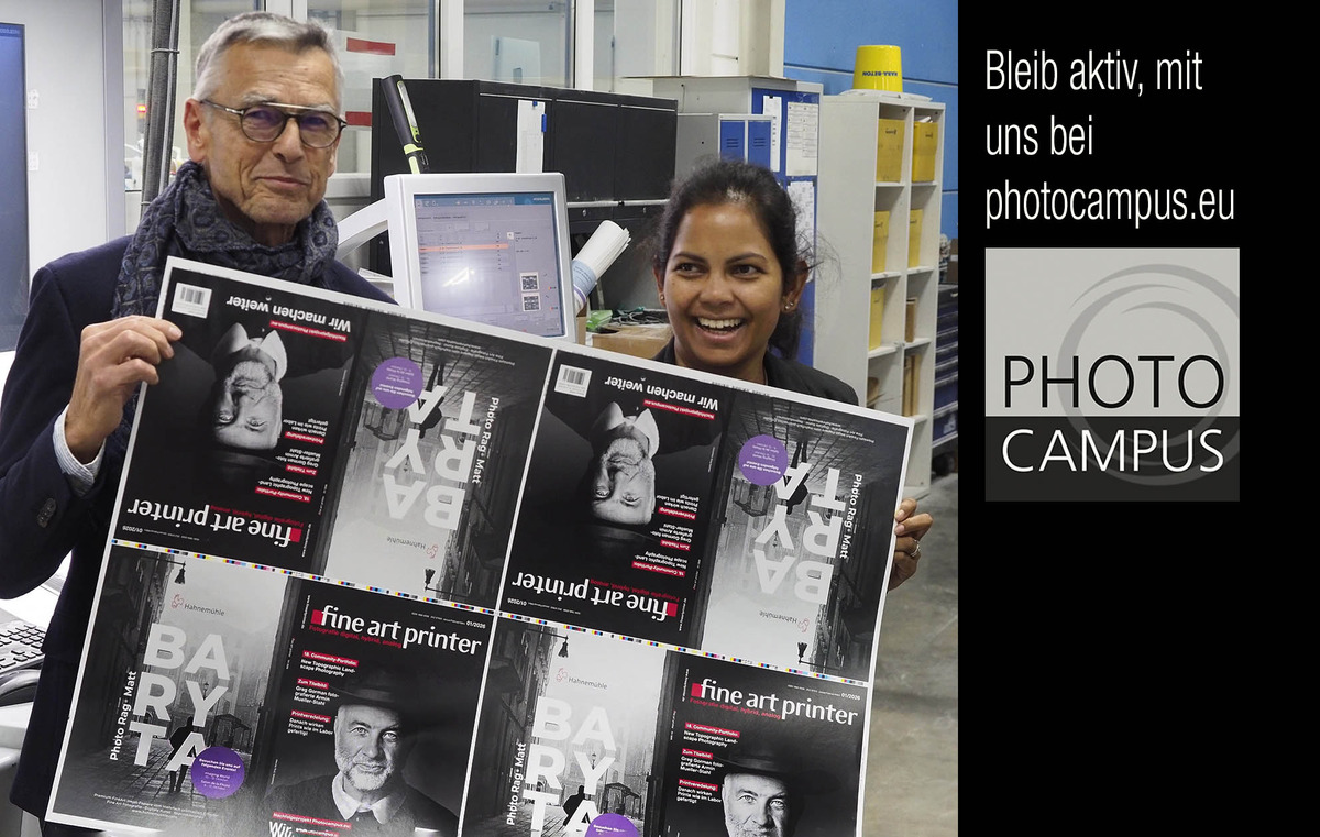 Bleib aktiv, mit photocampus.eu. Das ist der Appell, den FineArtPrinter-Chefredakteur Hermann Will an die Leser des Magazins richtet