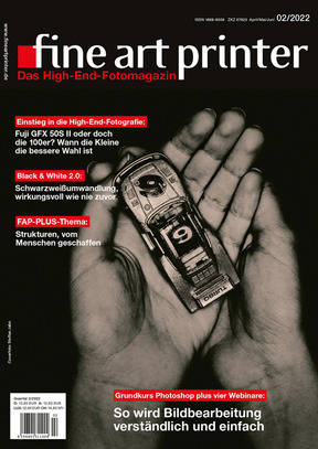 Das Cover von FineArtPrinter 2/22 fotografierte steffen Jahn