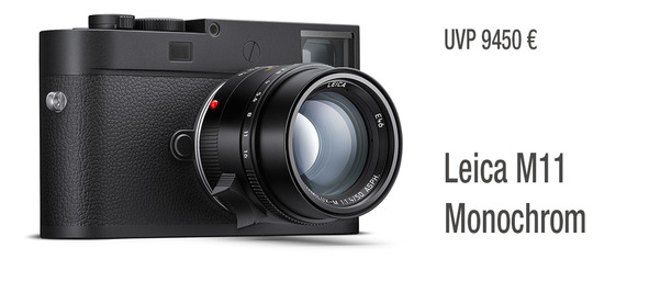 Die neue Leica M11 Monochrom ist mit 256 GB internem Speicher ausgestattet und perfekt an die Fotos-App angebunden