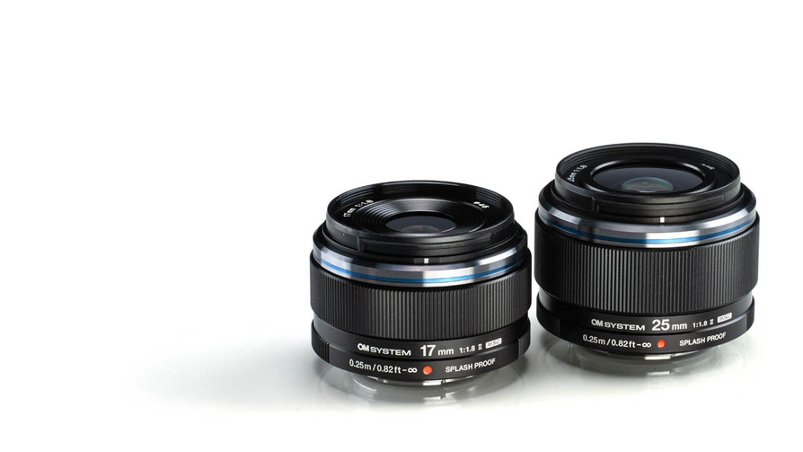 Für die OM-3 von OM-Digital Systems und alle MFT-Modelle; M.Zuiko Digital 17mm F1.8 II und das M.Zuiko Digital 25mm F1.8 II 