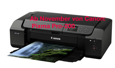 Der neue Pixma Pro-200 wird ab November 2020 verkauft